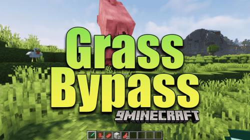 Grass Bypass Mod (1.18.1, 1.16.5) – Attack Through The Grass Thumbnail