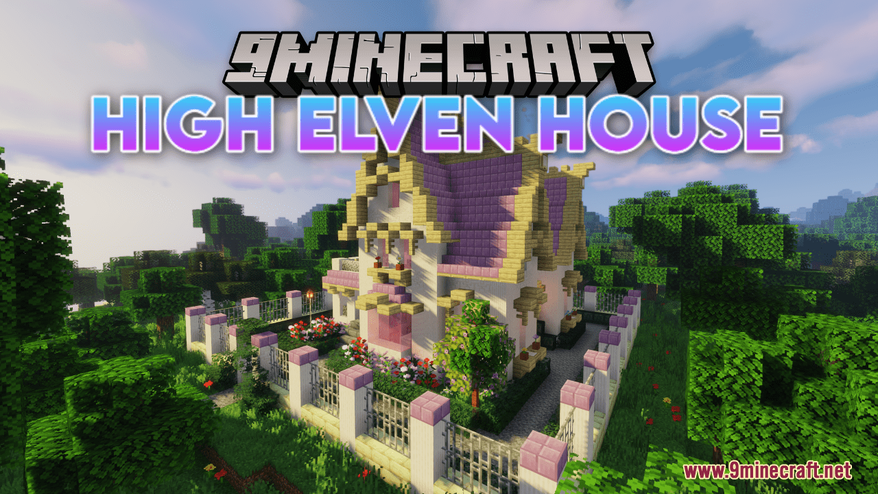 High Elven House Map (1.21.1, 1.20.1) - A Dreamy Home 1