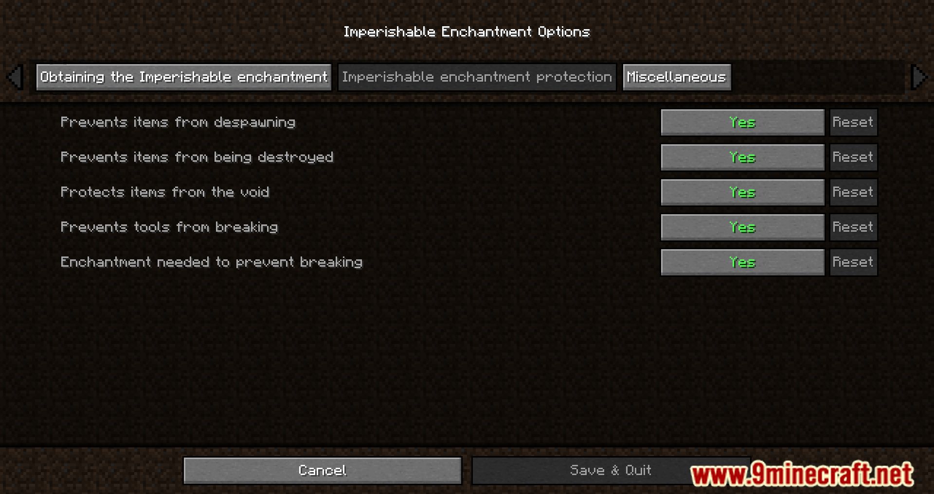 Imperishable Items Mod (1.19, 1.18.2) - Keeps Items From Being Destroyed 4