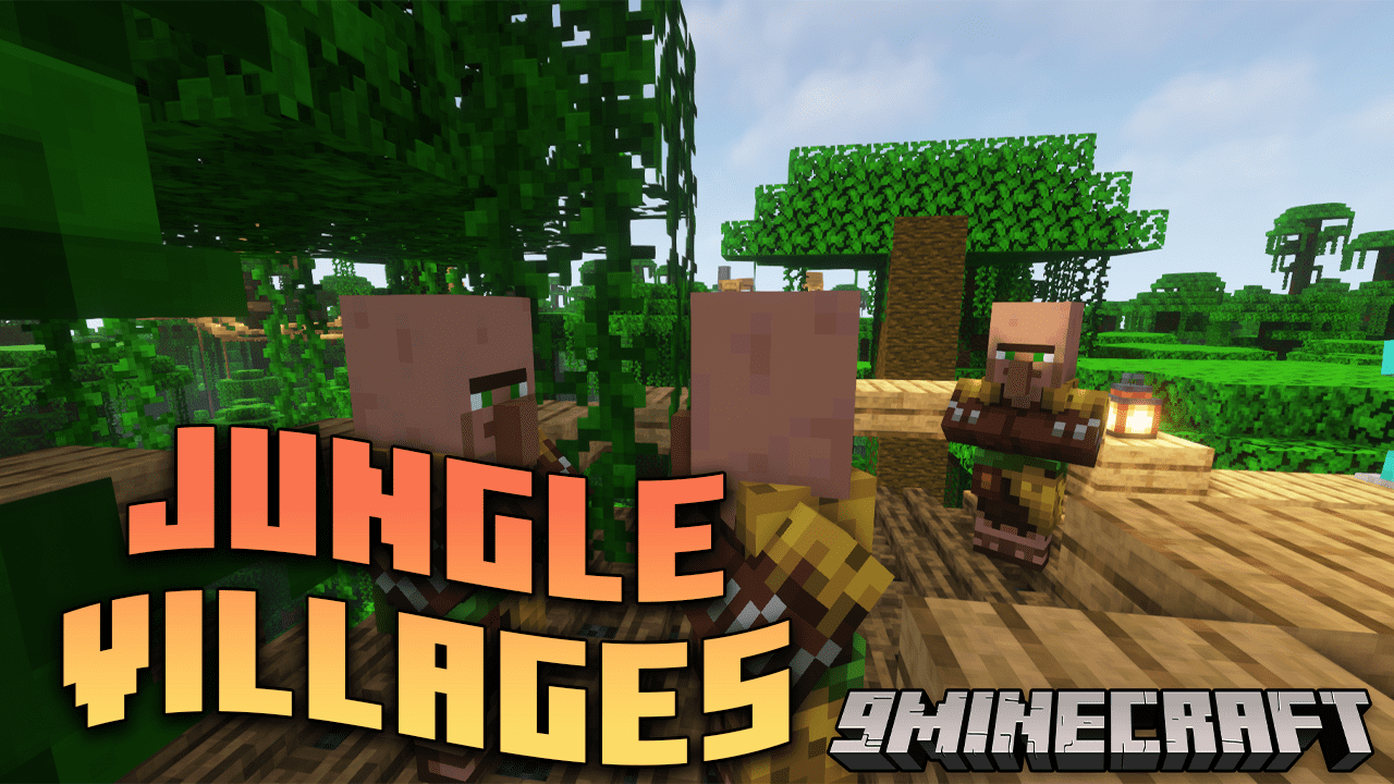 Jungle Villages Mod (1.16.5) - The Villagers Lifes In Treehouses 1