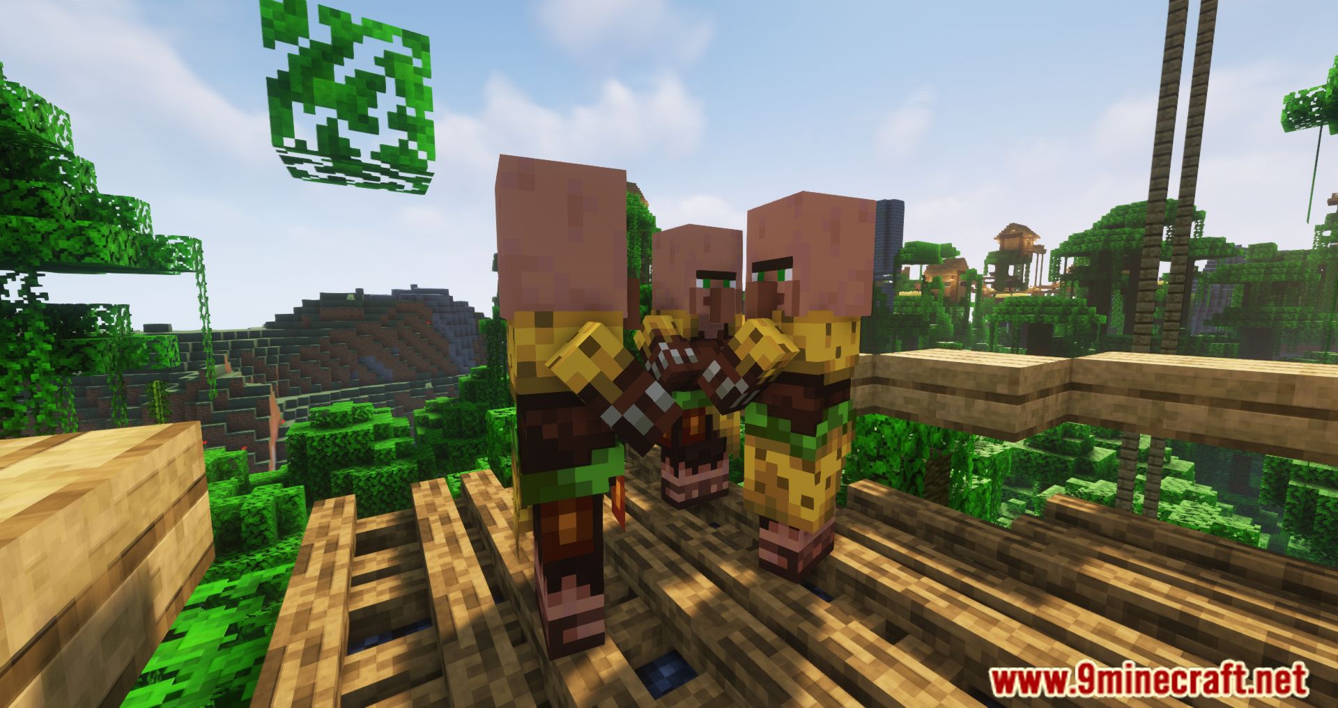 Jungle Villages Mod (1.16.5) - The Villagers Lifes In Treehouses 4