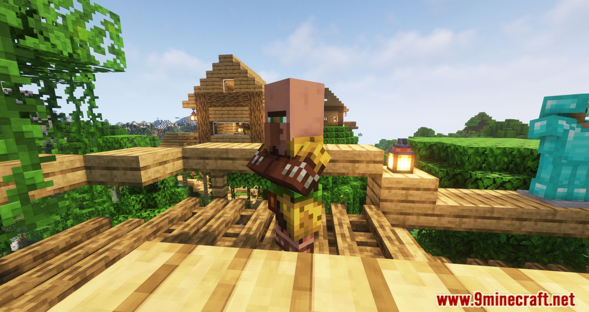 Jungle Villages Mod (1.16.5) - The Villagers Lifes In Treehouses 10