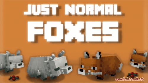 Just Normal Foxes Resource Pack (1.21.1, 1.20.1) – Texture Pack Thumbnail