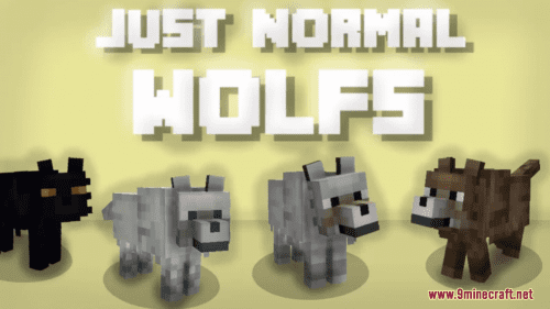 Just Normal Wolfs Resource Pack (1.20.6, 1.20.1) – Texture Pack Thumbnail