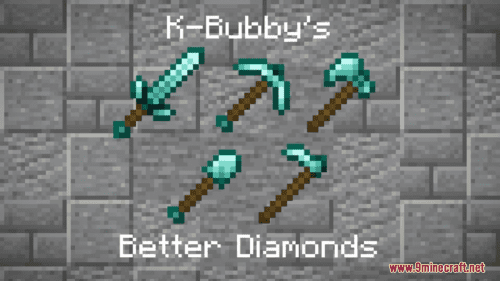 K-Bubby’s Better Diamonds Resource Pack (1.20.6, 1.20.1) – Texture Pack Thumbnail