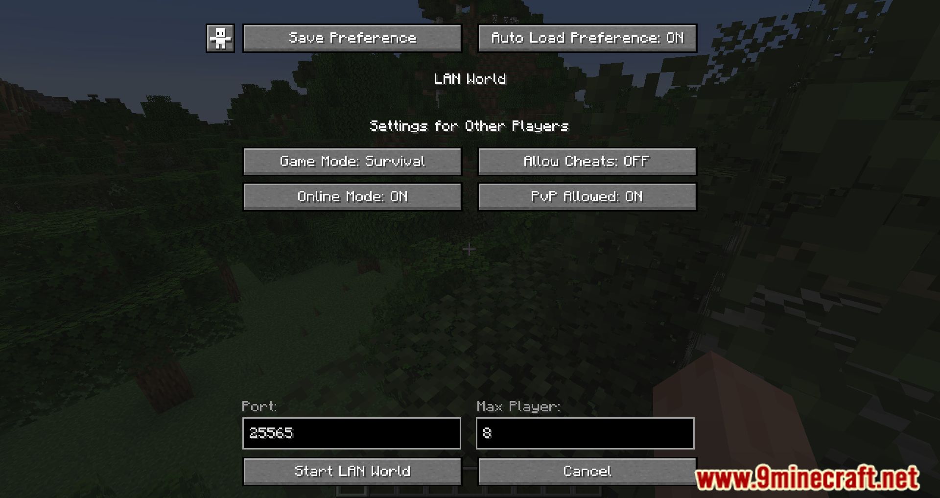 Lan Server Properties Mod (1.20.4, 1.19.4) - Allows You To Enable Or Disable PVP 5