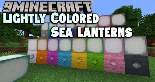 Lightly Colored Sea Lanterns Mod (1.19.1, 1.18.1) – New Light Source Thumbnail