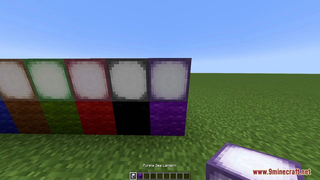 Lightly Colored Sea Lanterns Mod (1.19.1, 1.18.1) - New Light Source 4