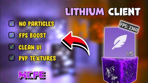 Lithium Client (1.20, 1.19) – FPS Boost, No Particle, PvP Textures Thumbnail