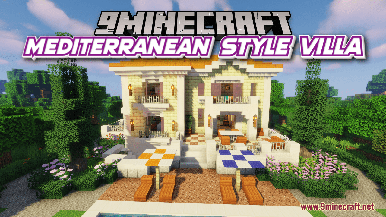 Mediterranean Style Villa Map (1.20.4, 1.19.4) - Elegant Small Villa 1