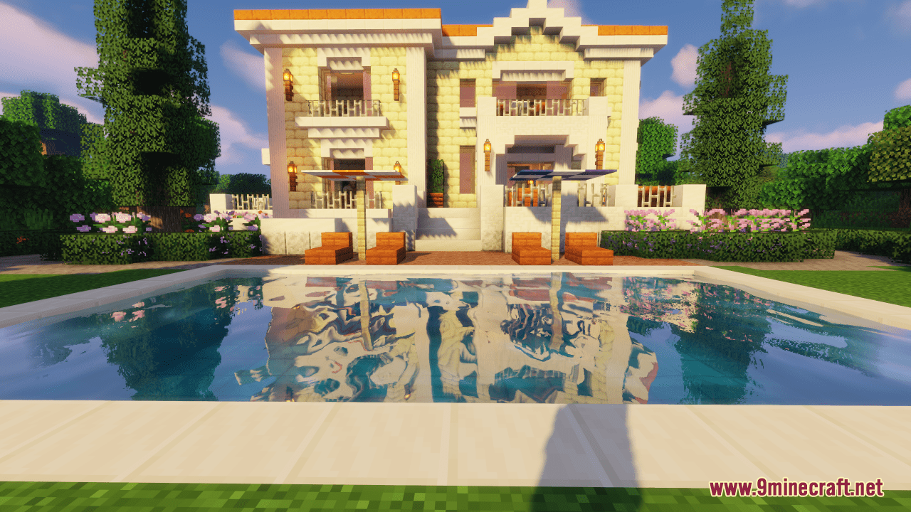 Mediterranean Style Villa Map (1.20.4, 1.19.4) - Elegant Small Villa 2