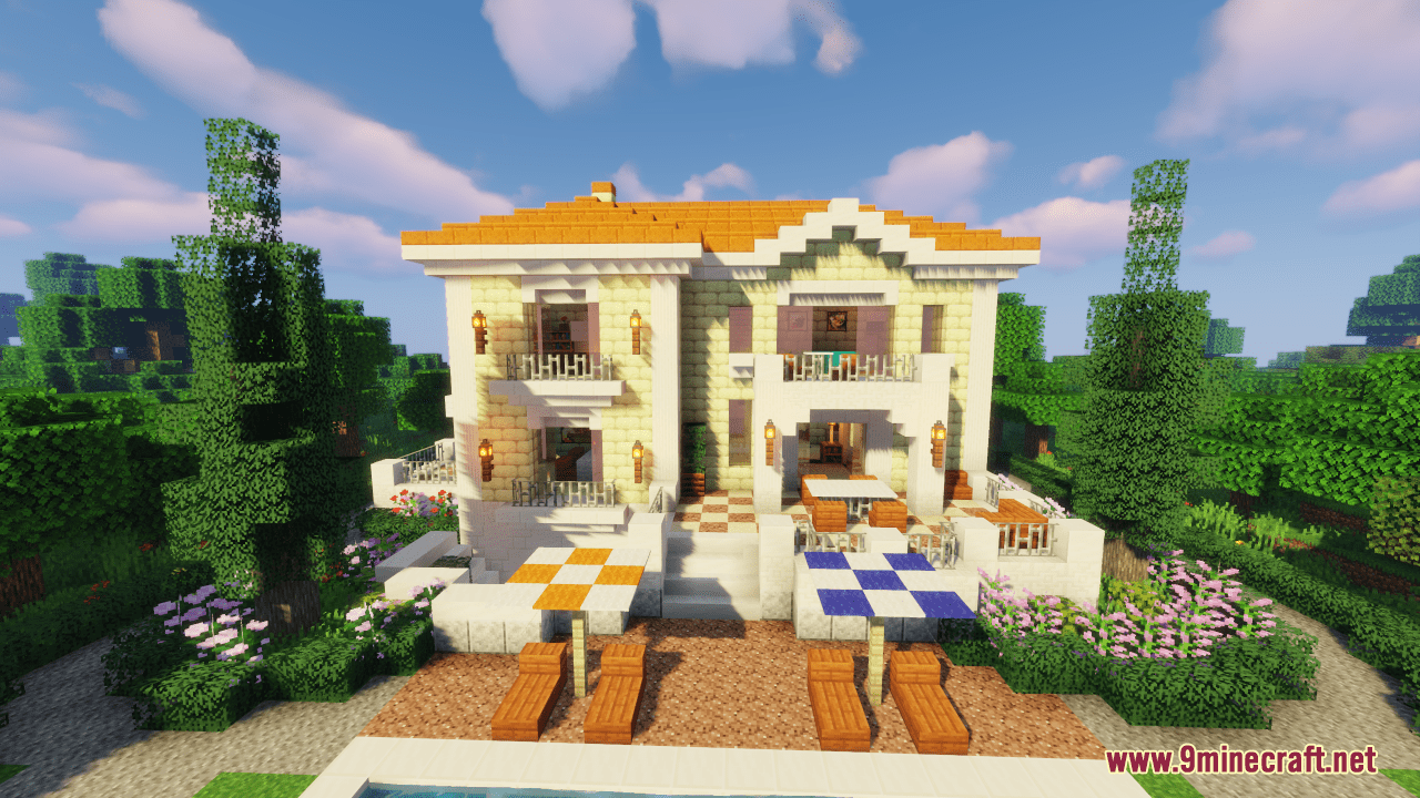 Mediterranean Style Villa Map (1.20.4, 1.19.4) - Elegant Small Villa 3