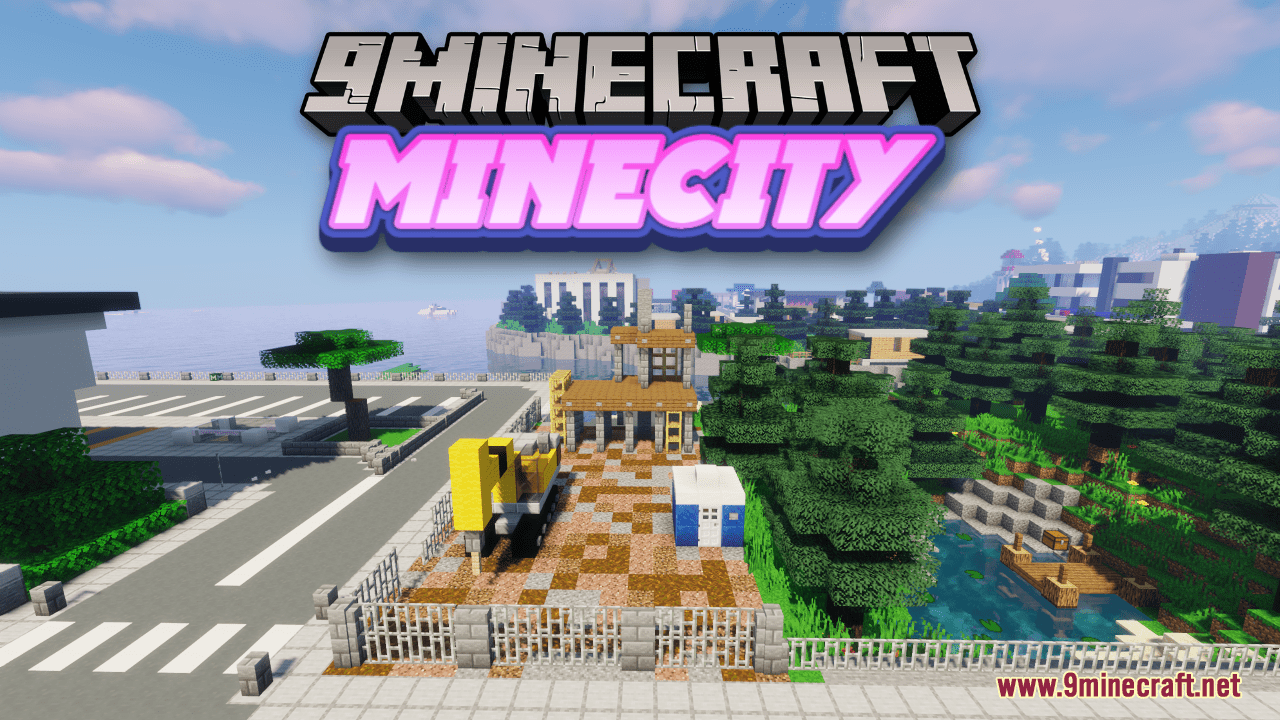 Minecity Map (1.19.4, 1.18.2) - City on The Island 1