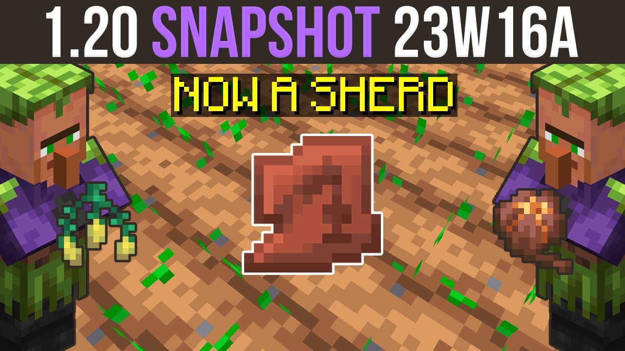 Minecraft 1.20 Snapshot 23w16a - Now a Sherd 1