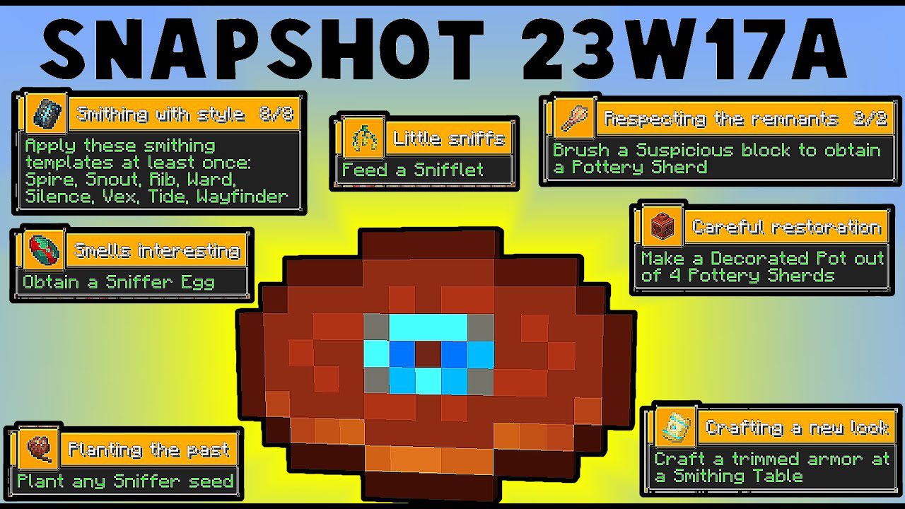 Minecraft 1.20 Snapshot 23w17a - New Music Disc, New Advancements 1