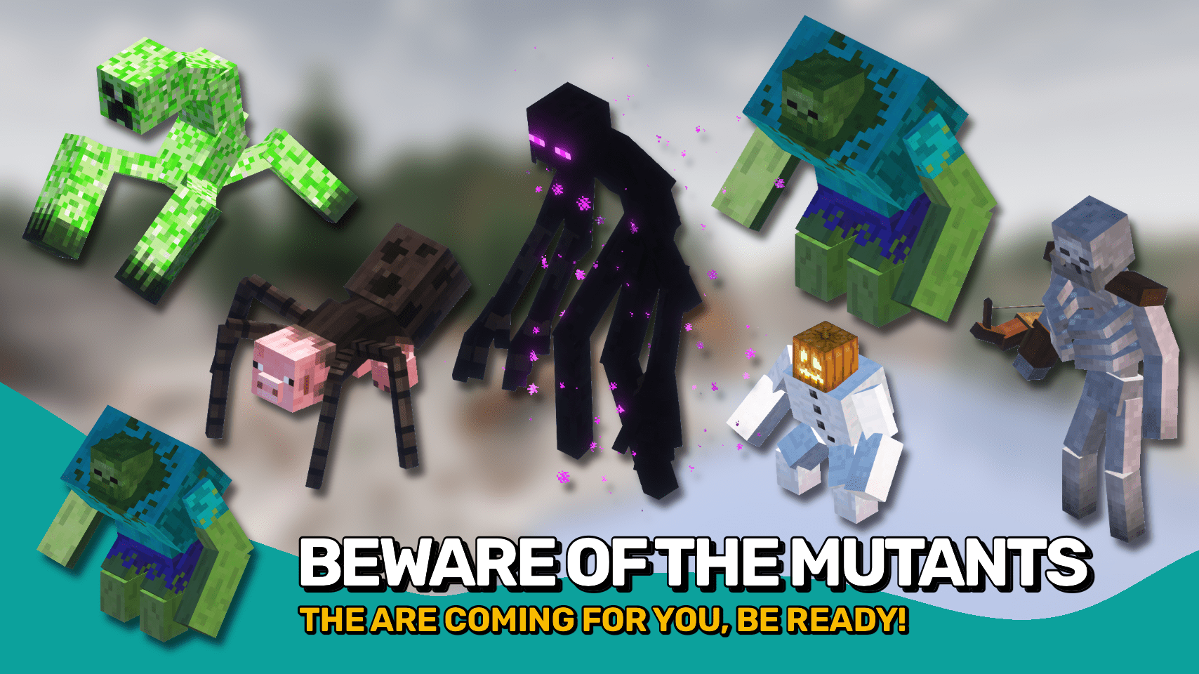 Mutant Monsters Mod (1.20.4, 1.19.4) - Powerful Beasts 2