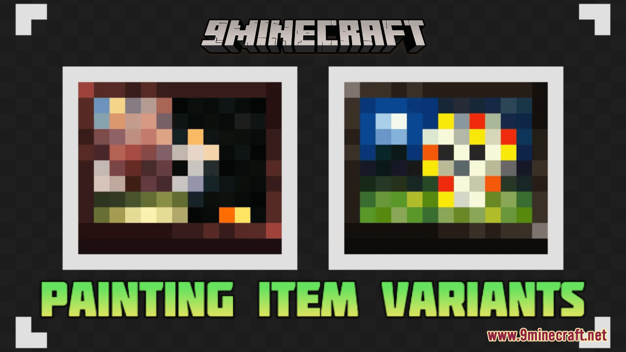 Painting Item Variants Resource Pack (1.20.6, 1.20.1) - Texture Pack 1