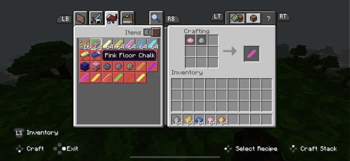 Path Chalk and Glow Chalk Addon (1.19) - MCPE/Bedrock Mod 8