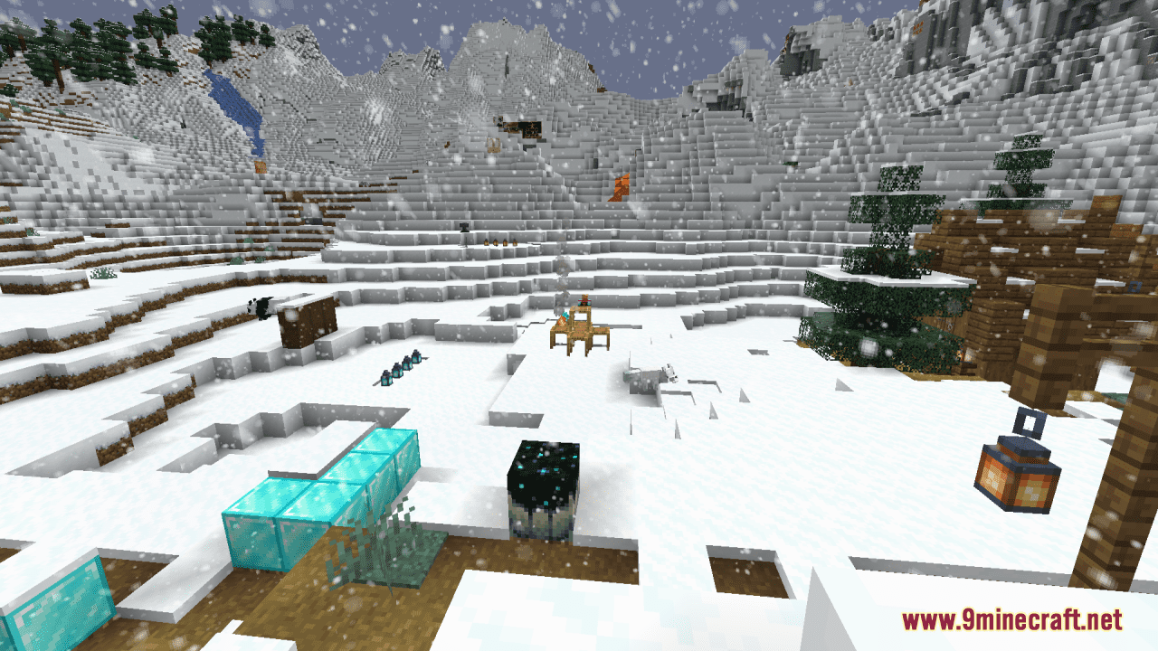 Realistic Snowfall Resource Pack (1.20.6, 1.20.1) - Texture Pack 5