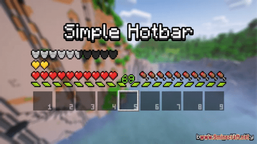 Simple Hotbar Resource Pack (1.20.6, 1.20.1) – Texture Pack Thumbnail