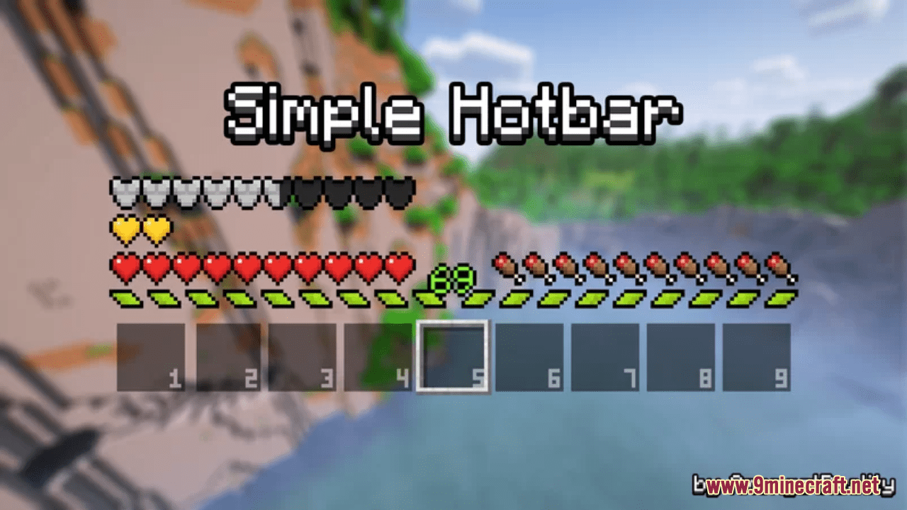 Simple Hotbar Resource Pack (1.20.6, 1.20.1) - Texture Pack 1