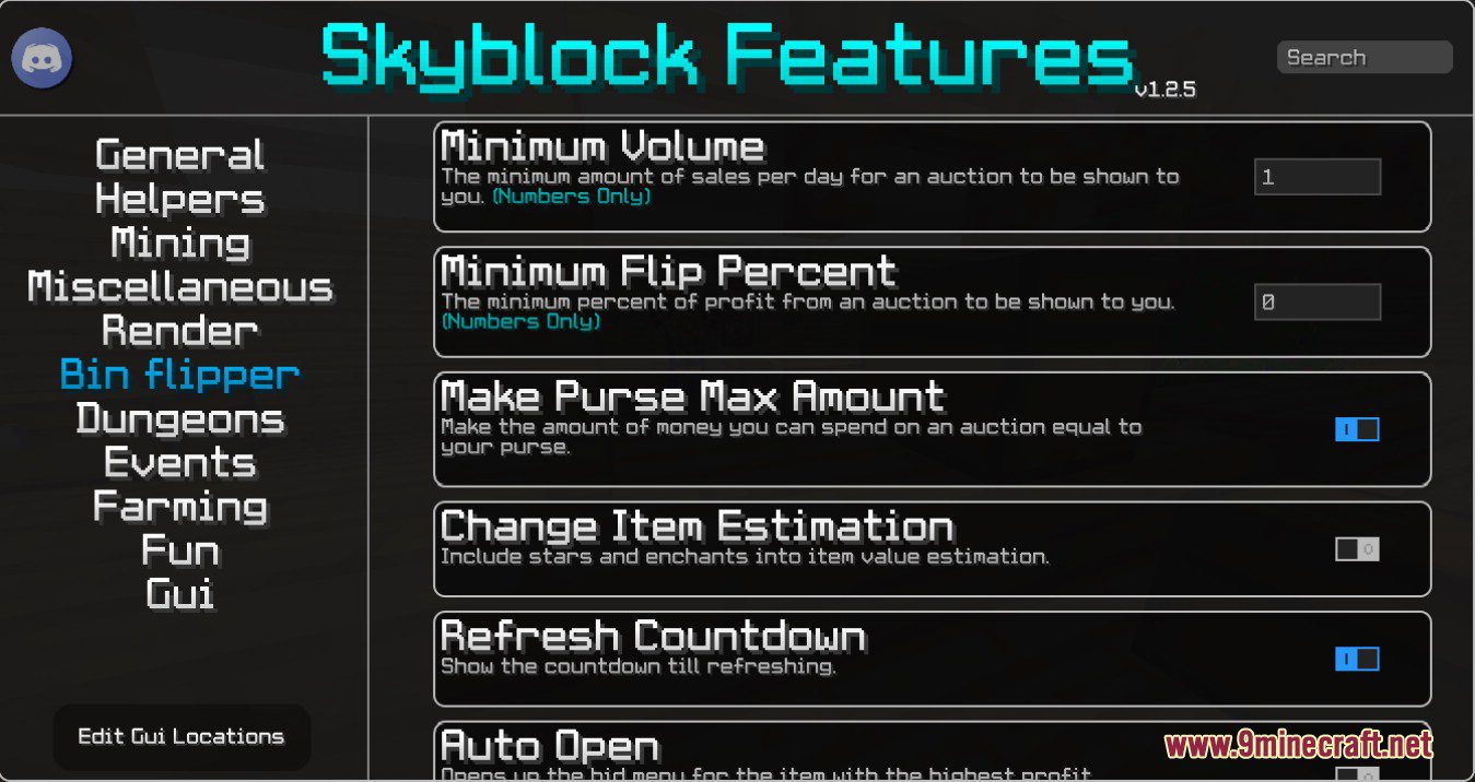 Skyblock Features Mod (1.8.9) - Very Useful for Hypixel SkyBlock 3