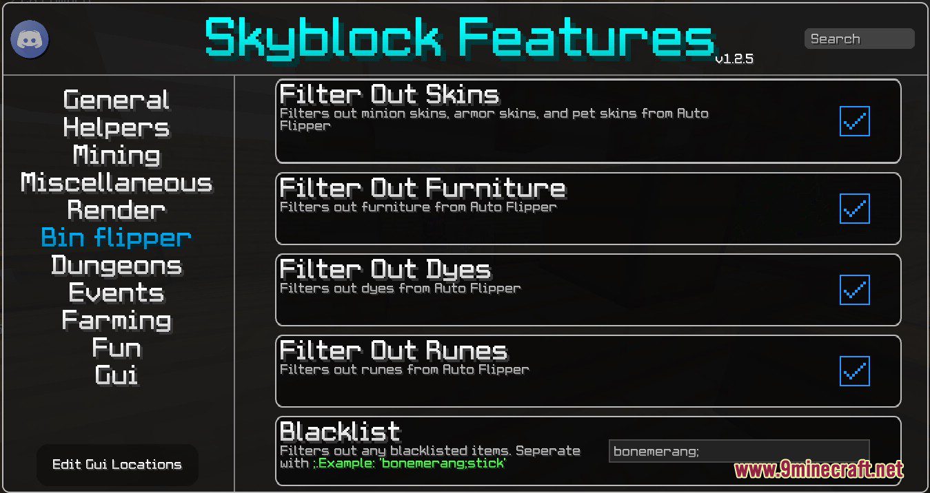 Skyblock Features Mod (1.8.9) - Very Useful for Hypixel SkyBlock 5