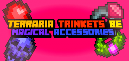 Terraria Trinkets Addon (1.19) – MCPE/Bedrock Mod Thumbnail