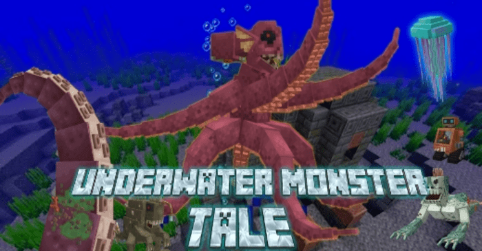 The Underwater Monster Tale Map (1.19) - MCPE/Bedrock 1