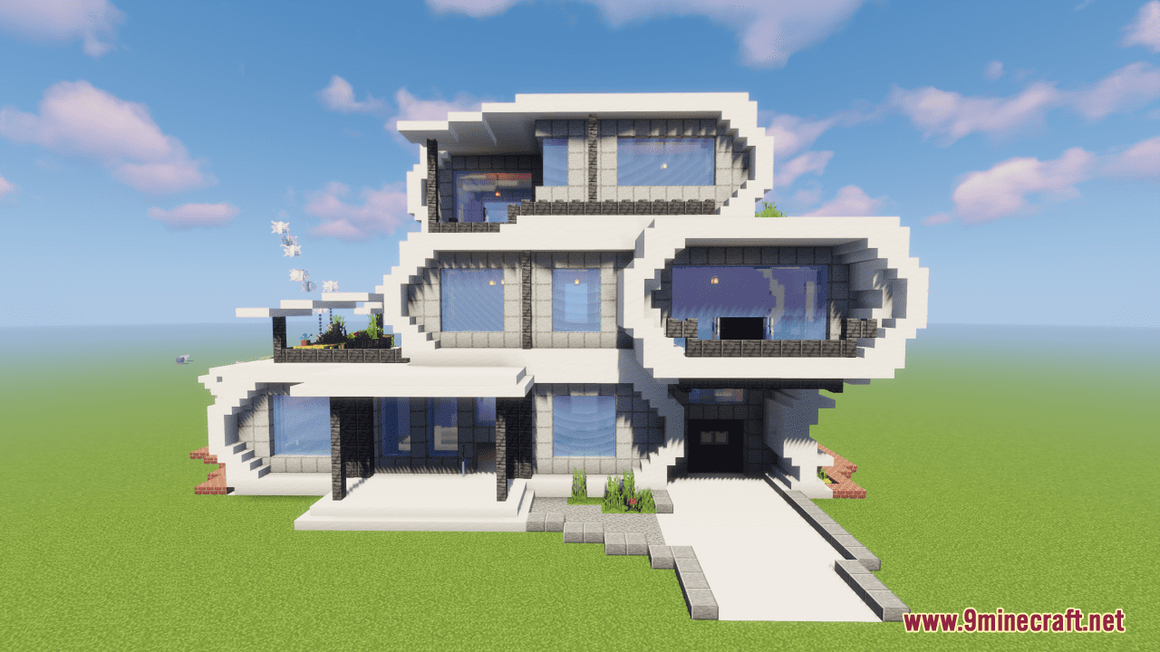 Tri-Level Modern House Map (1.21.1, 1.20.1) - A Modern Lifestyle 2