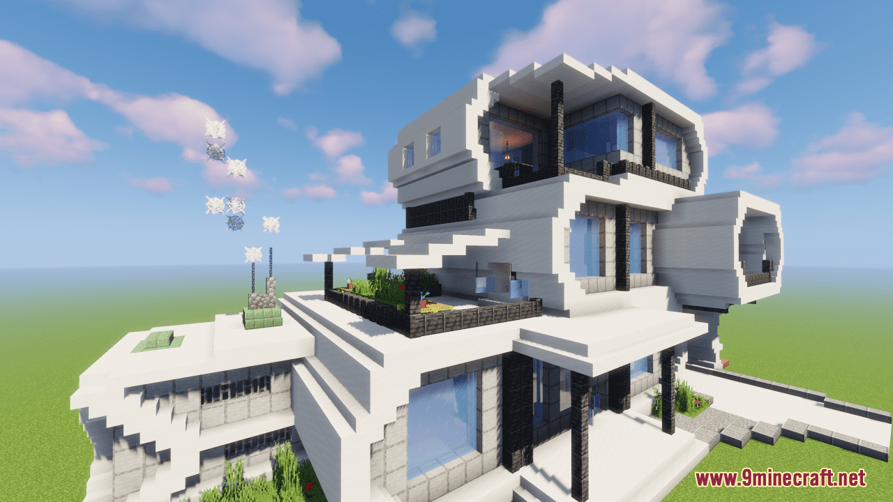 Tri-Level Modern House Map (1.21.1, 1.20.1) - A Modern Lifestyle 4