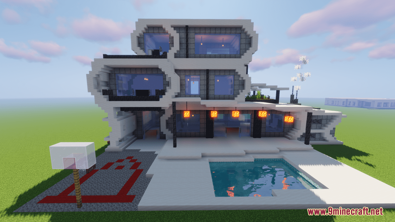 Tri-Level Modern House Map (1.21.1, 1.20.1) - A Modern Lifestyle 6