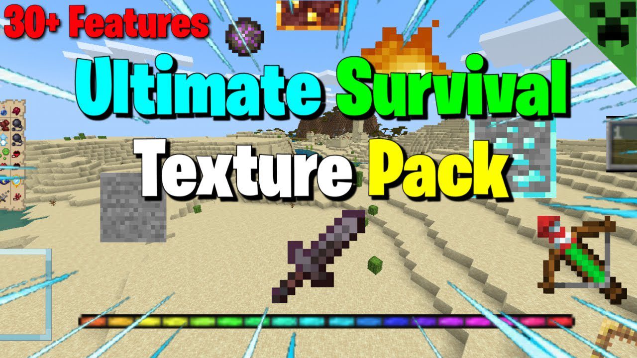 Ultimate Survival Texture Pack (1.20, 1.19) - MCPE/Bedrock 1