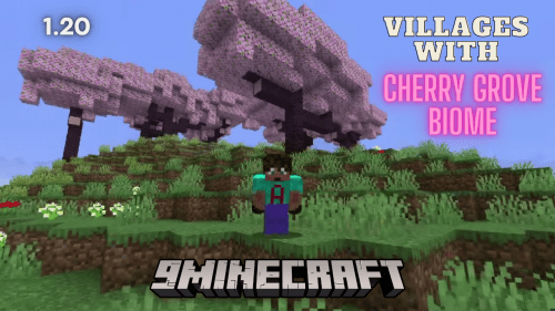 Best Villages With Cherry Grove Biome Seeds For Minecraft (1.20.6, 1.20.1) – Java/Bedrock Edition Thumbnail