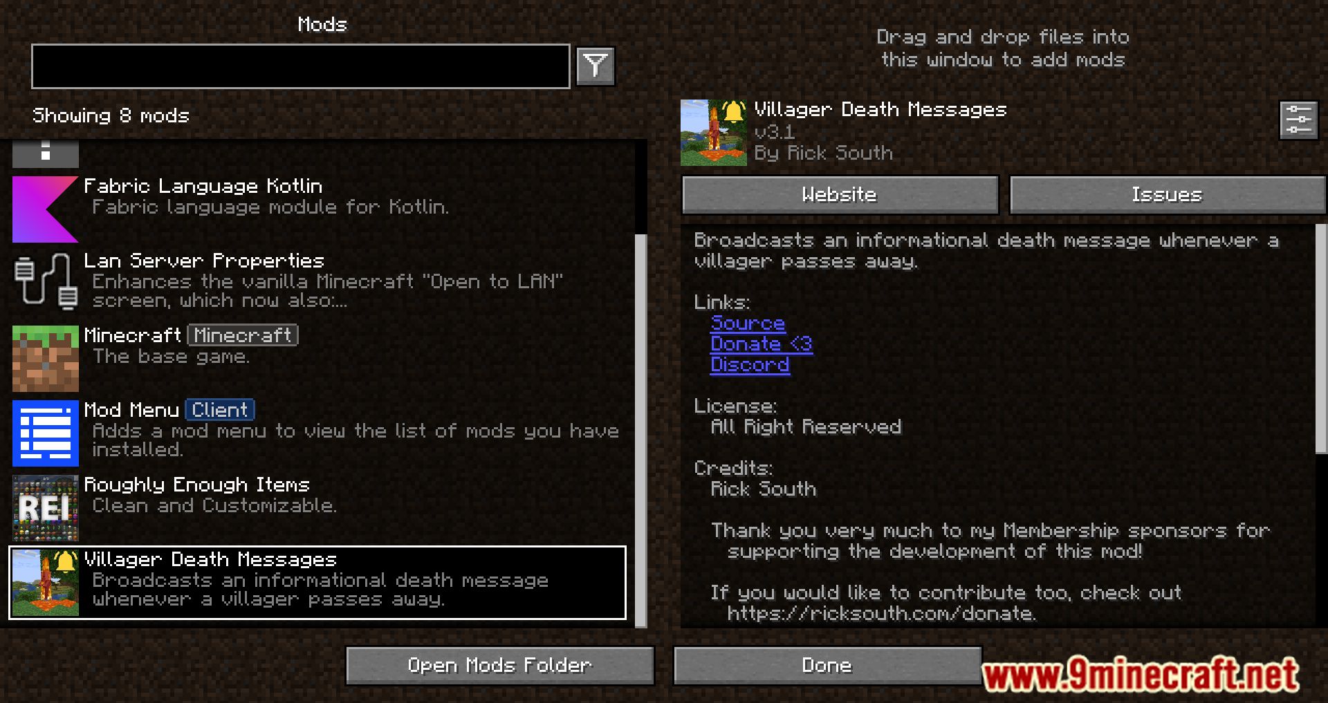 Villager Death Messages Mod (1.20.4, 1.19.4) - Informational Death Message Whenever A Villager Passes Away 2