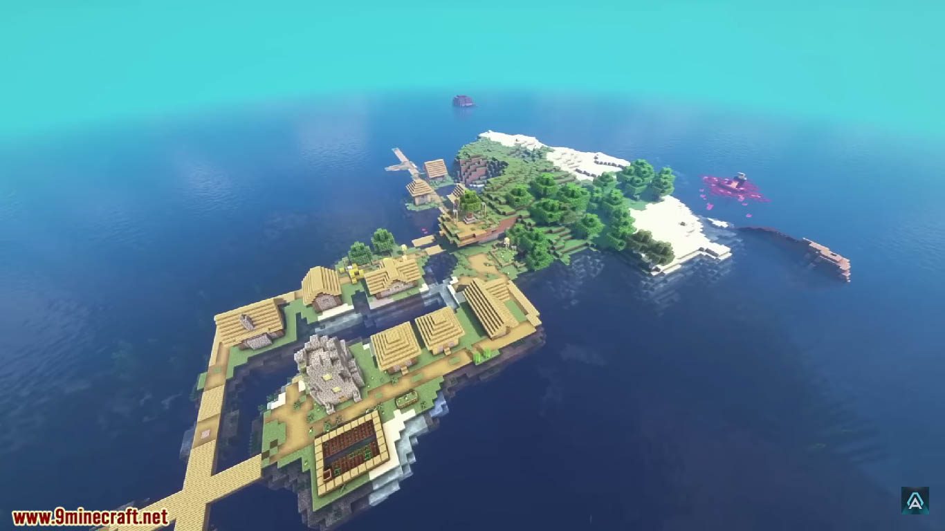 Best Minecraft Seeds With Island Villages (1.19.4, 1.19.2) - Java/Bedrock Edition 4