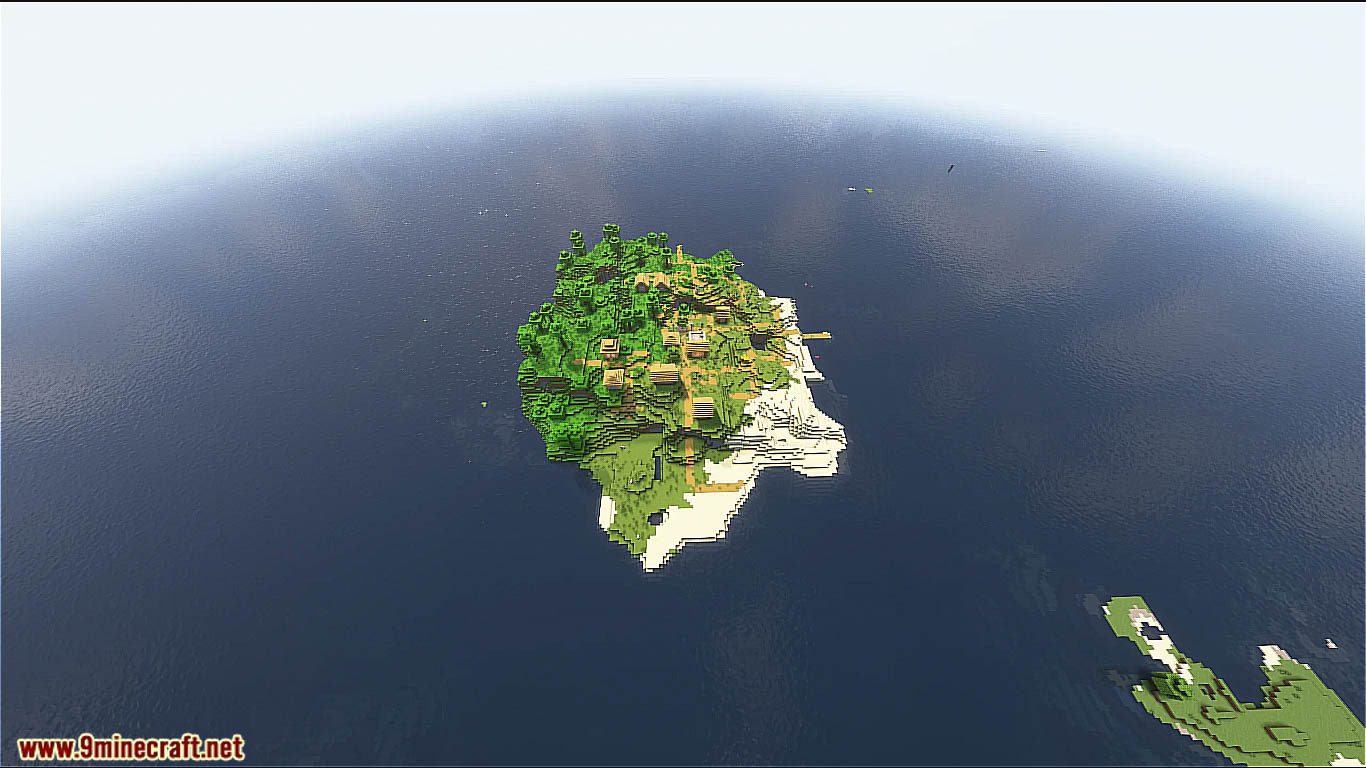 Most Incredible Island With Village Seeds For Minecraft (1.19.4, 1.19.2) - Java Edition 3