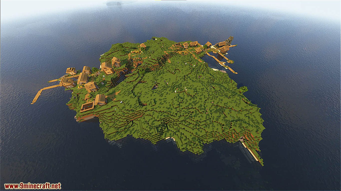 Most Incredible Island With Village Seeds For Minecraft (1.19.4, 1.19.2) - Java Edition 5