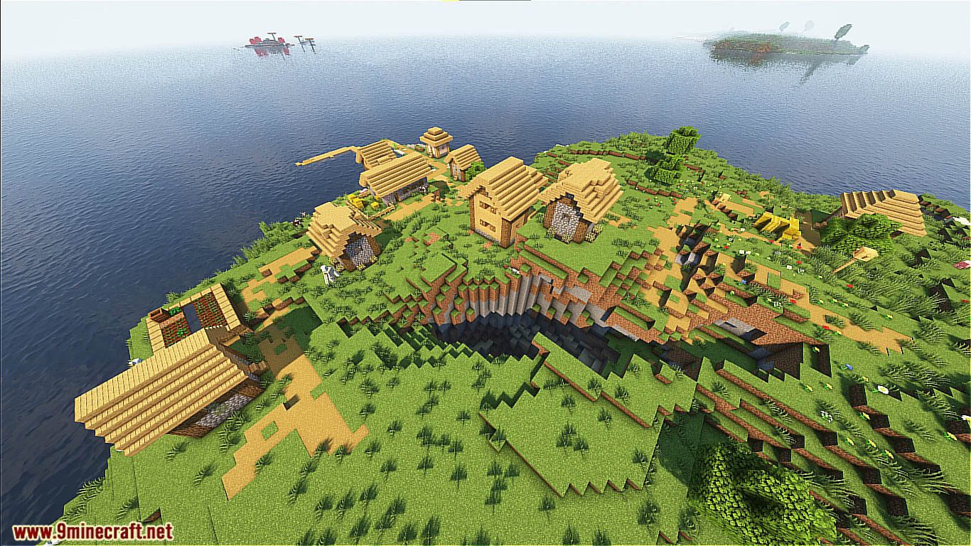 Most Incredible Island With Village Seeds For Minecraft (1.19.4, 1.19.2) - Java Edition 6