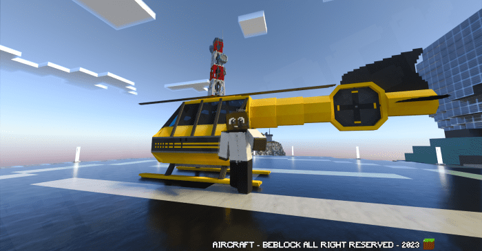 AirCraft - Plane Addon (1.19) - MCPE/Bedrock Mod 16