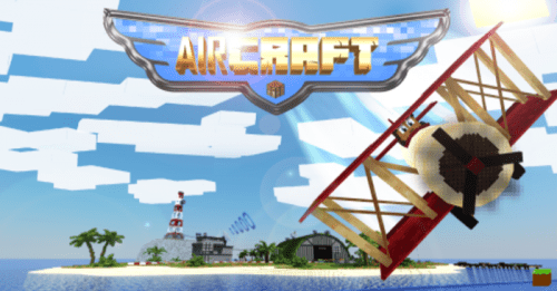 AirCraft – Plane Addon (1.19) – MCPE/Bedrock Mod Thumbnail