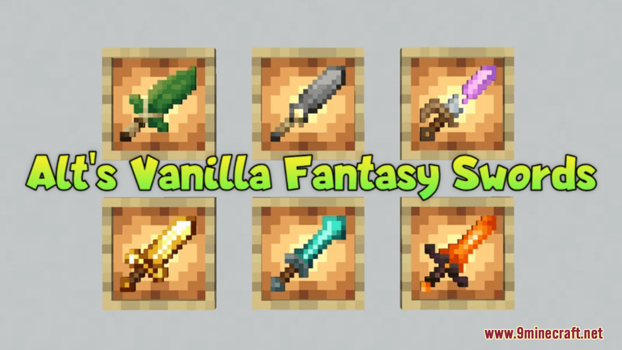 Alt's Vanilla Fantasy Swords Resource Pack (1.20.6, 1.20.1) - Texture Pack 1