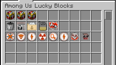 Among Us Lucky Block Mod (1.19.3, 1.8.9) - Inspired by the Among Us Franchise 2