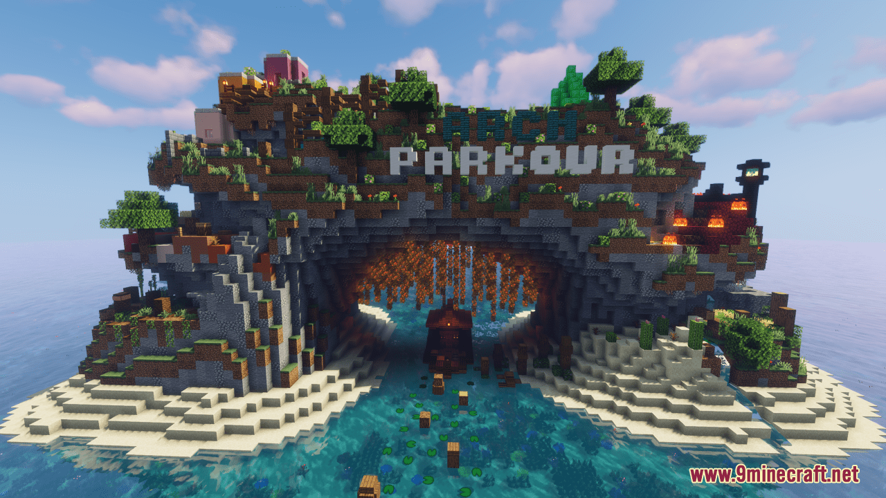 Arch Parkour Map (1.19.4, 1.18.2) - Jumping On The Arch! 4