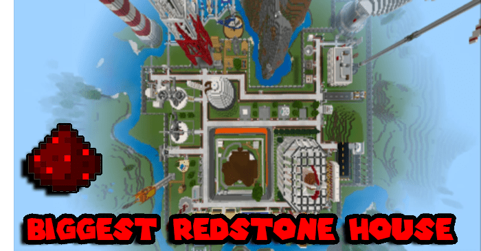 Biggest Redstone House Map (1.20, 1.19) - MCPE/Bedrock 1