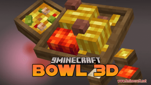 Bowl 3D Resource Pack (1.20.6, 1.20.1) – Texture Pack Thumbnail