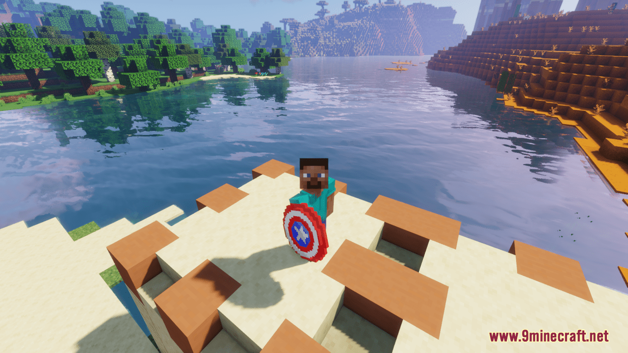 Captain America's Shield Trident Resource Pack (1.20.6, 1.20.1) - Texture Pack 8