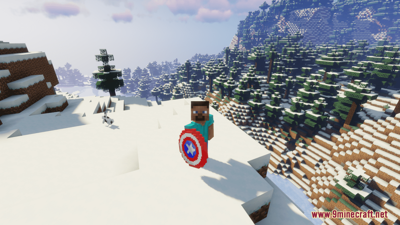 Captain America's Shield Trident Resource Pack (1.20.6, 1.20.1) - Texture Pack 10