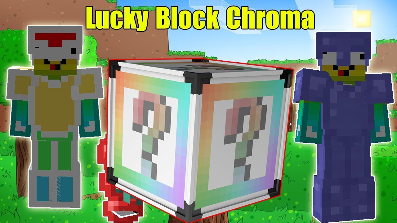 Chroma Lucky Block Mod (1.12.2) - A Bunch of Cool Drops 1