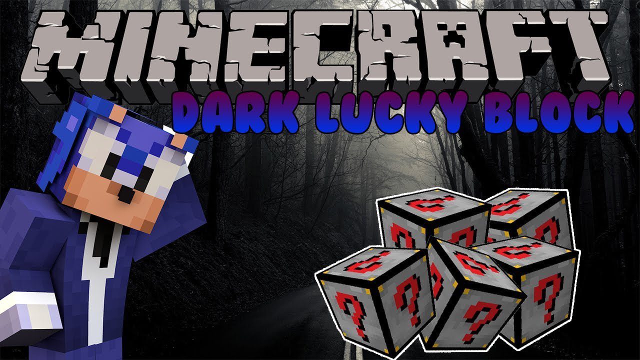 Dark Lucky Block Mod (1.8.9) - Owning a Weapon Makes You Immortal 1